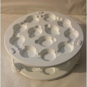 Martha Stewart Collection  Cake and 24 Cupcake Holder Collapsible JUST TRAYS